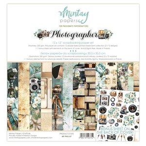 Mintay Scrapbook Paper Pad 12x12 Photographer