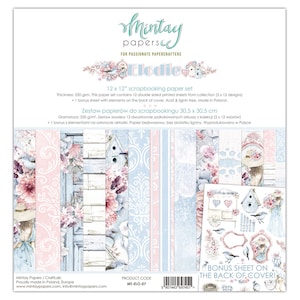 Mintay Scrapbook Paper Pad 12x12 Elodie