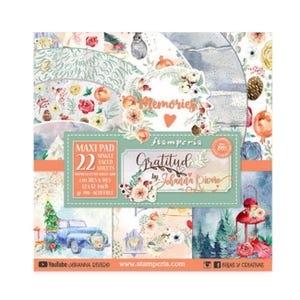 Stamperia Gratitud 12x12 Scrabooking Paper pad
