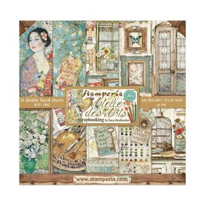 Stamperia Atelier des Arts 12x12 Scrapbook Paper pad