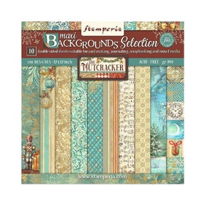 Stamperia The Nutcracker Backgrounds 12x12 Scrapbooking Paper pad
