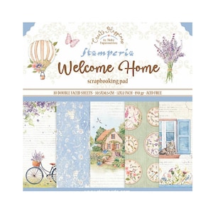 Stamperia Welcome Home 12x12 Scrapbook Paper pad