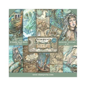 Stamperia Songs of The Sea 12x12 Scrapbook Paper pad