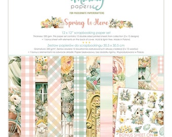 Mintay Scrapbook Paper Pad 12x12  Spring Is Here