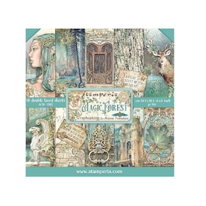 Stamperia Magic Forest Scrapbook paper pad 8x8