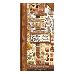Stamperia Collectables Coffee and Chocolate 6x12 Scrapbook paper pad