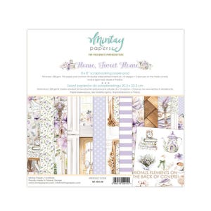 Mintay Scrapbook Paper Pad 8x8 Home, Sweet Home