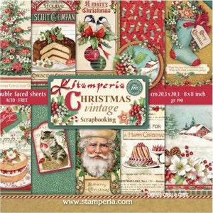 Stamperia International SBBL26 12 X 12 In. Album Scrapbooking Paper Pad 44 Blues Pack Of 10 - View #7