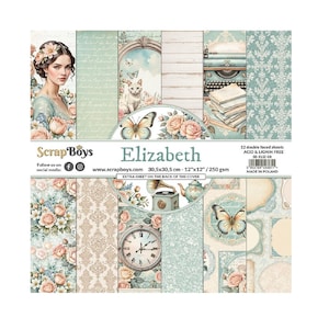 Blocco di carta per scrapbooking Elizabeth di Scrapboys 12x12