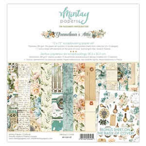 Mintay Scrapbook Paper Pad 12x12   Grandma's Attic