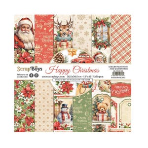 Scrapboys Happy Christmas Scrapbook Papierblok 12x12