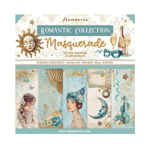 Stamperia Masquerade Scrapbook paper pad 12x12