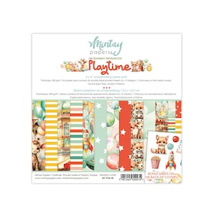 Mintay Scrapbook Paper pad 6x6  Playtime