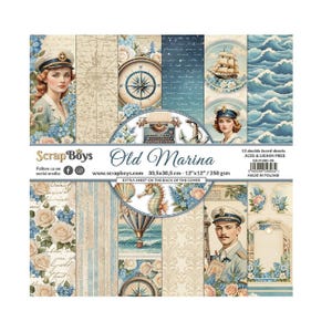 Scrapboys Old Marina Scrapbook Papierblok 12x12