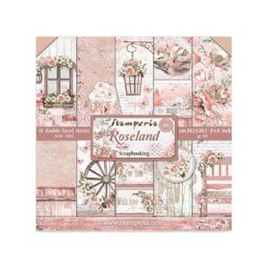 Stamperia Roseland Scrapbook paper pad 8 x 8