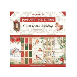 Stamperia Home for the Holidays Scrapbook paper pad 8 x 8