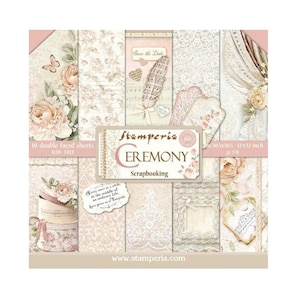 Blocco di carta per scrapbooking Stamperia Ceremony 12x12