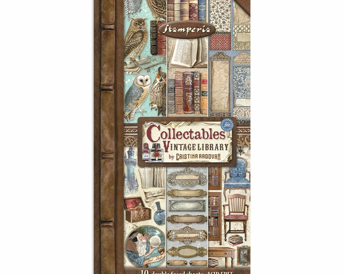 Stamperia Scrapbook Pad 14,8x21cm - The Owl's House Bastelpapier Set