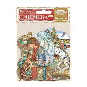 Découpes éphémères de vœux de Noël de Stamperia