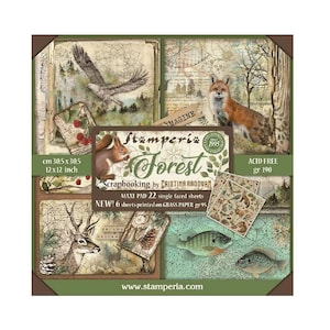 Stamperia Forest 12x12 Scrapbook Maxi Paper pad