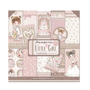 Stamperia Little Girl 12x12 Scrapbook paper pad