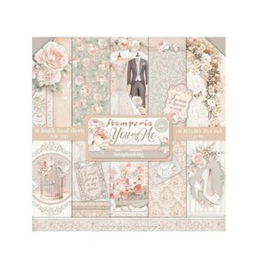 Stamperia You and Me Scrapbook paper pad 8x8