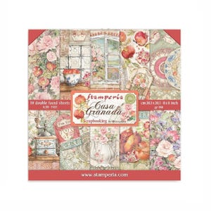Stamperia Casa Granada Scrapbook paper pad 8x8