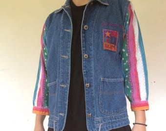 Denim Shirt Jacket 3/4 Sleeves