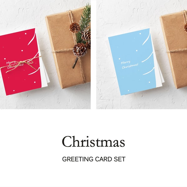 Half Fold Christmas Card Template Etsy half-fold-christmas-card-template-etsy