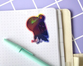 Pigeon sticker - Holo big boi - Holographic sticker