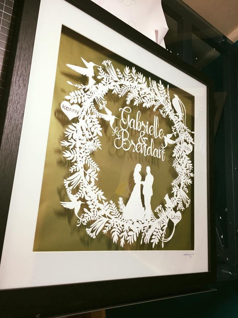 Wedding paper cutting template wedding paper cut wedding - Etsy España