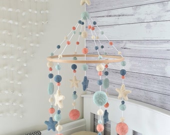 Mobiel baby, mobiel babykamer, mobiel wieg, mobiel wieg, mobiel babyjongen, mobiel babyjongen, mobiel mobiel, pompon mobiel, mobiel baby, Southern Sky mobiel