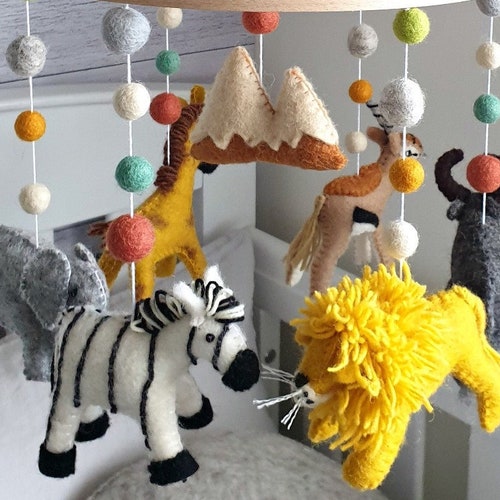 Elephant Nursery Mobile Baby Mobile Neutral Cot Mobile Crib Etsy