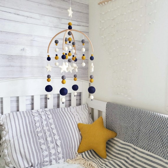 navy and mustard nursery