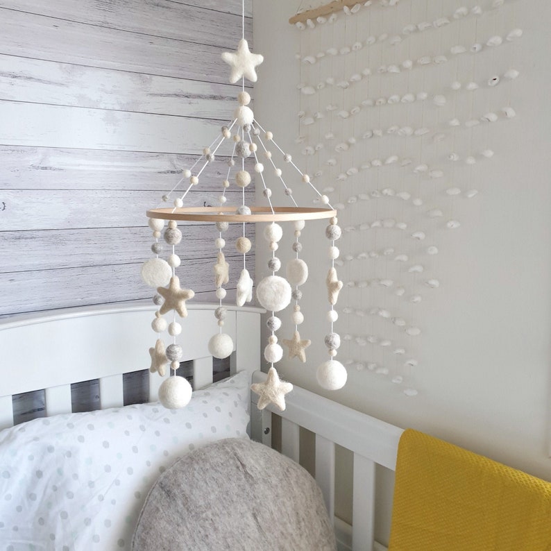 Neutral & Natural Baby Mobile Nursery Mobile Boy Cot Mobile Etsy Canada