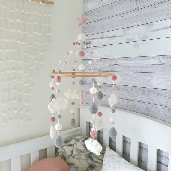 grey nursery mobile