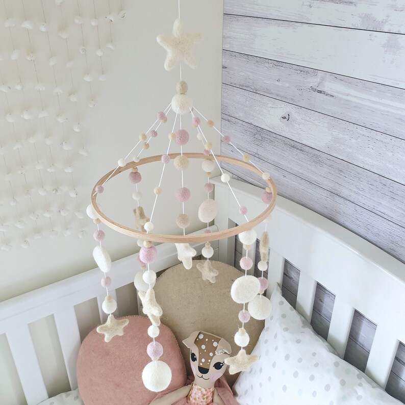 Baby Mobile Nursery Mobile Star Cot Mobile Crib Mobile Etsy