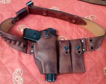 Genuine Yugo JNA Officer's Leather Belt Holster for Zastava M57 or Tokarev TT33 