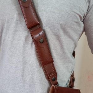 Impressive Handcrafted cross chest Tokareve (TT-33) Stylish and quality leather Rig