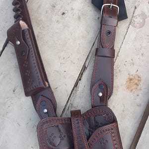 Aesthetic handcrafted holster for luger p08 with quality and attire.
