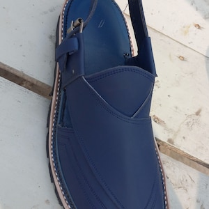 Handcrafted amazing leather Peshawari Jaguary chappal with style and Quality