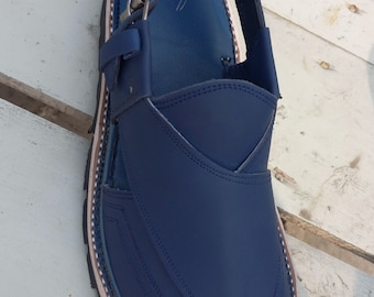 Handcrafted amazing leather Peshawari Jaguary chappal with style and Quality