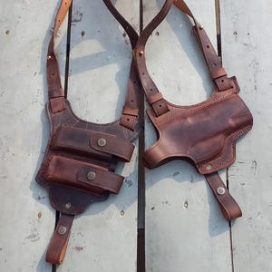 Hit Selling Impressive Handcrafted holster for Taurus, beretta,Glock,Hi point and all 9mm & .45 cal with quality leather and design.