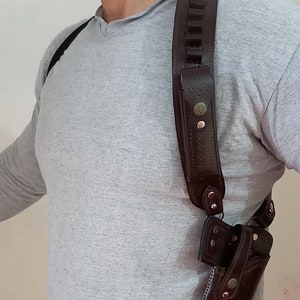 Impressive Handcrafted Makarov & walter ppk aka 007 Stylish and quality leather shoulder Holster