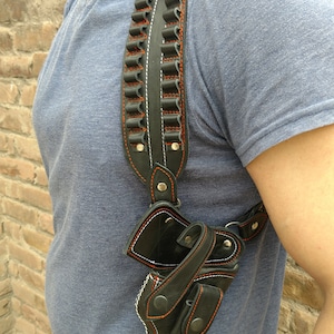 Impressive Handcrafted shoulder Holster for Makarov and Walther PPK (007) and like.