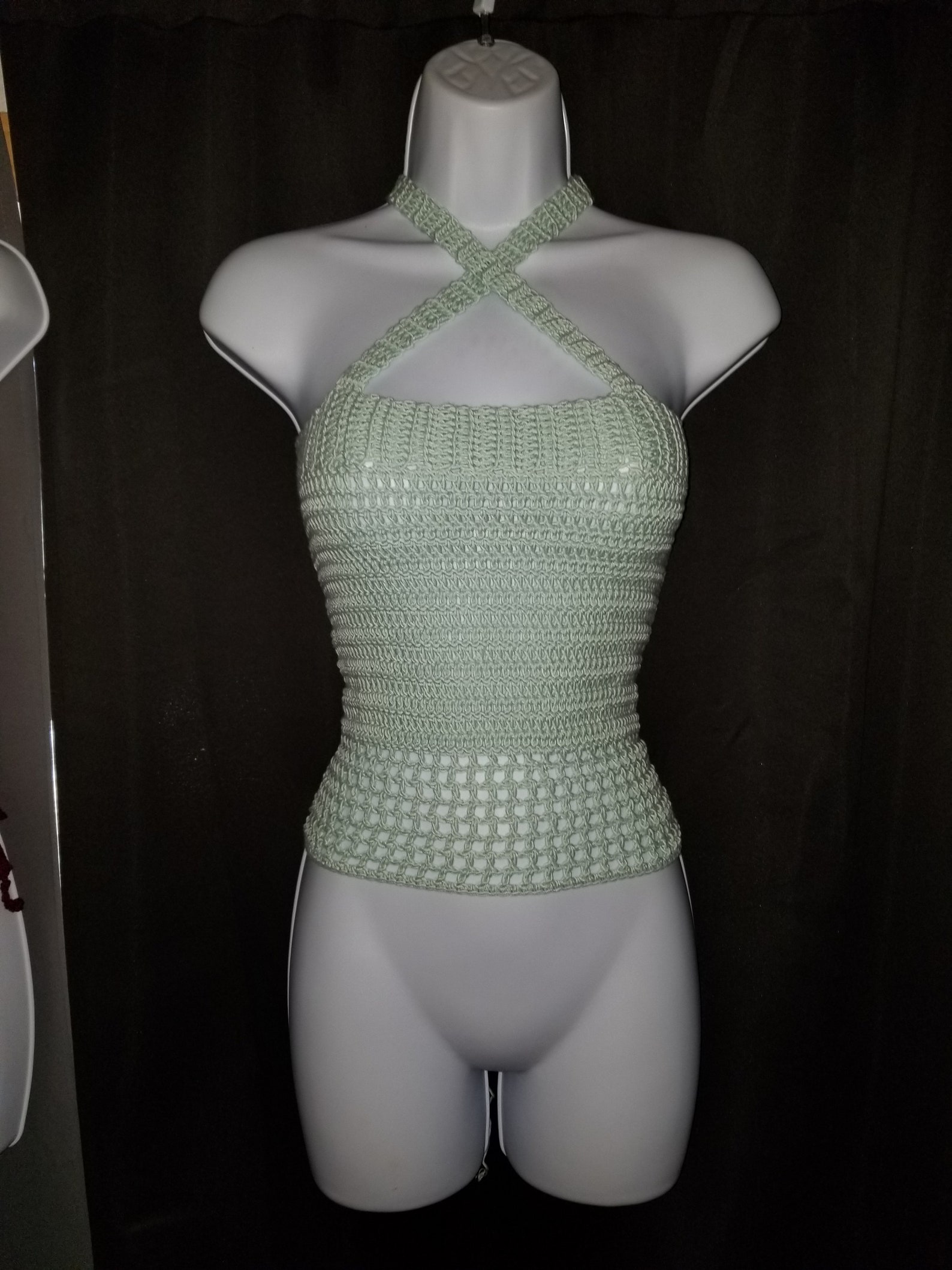 Crochet Pattern Crochet Criss Cross Halter Top pattern Etsy