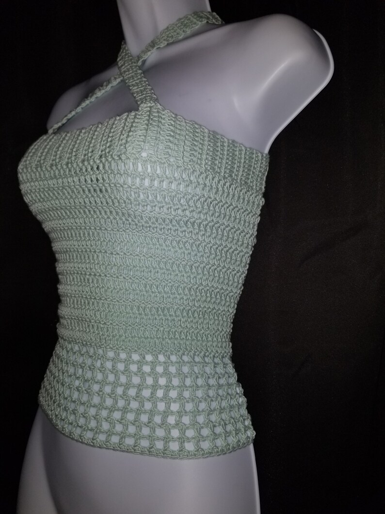 Crochet Pattern Crochet Criss Cross Halter Top pattern Etsy