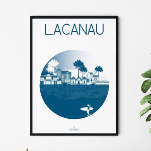Reiseplakat Lacanau, Die Stadt
