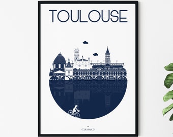 Affiche Voyage Toulouse, La Ville