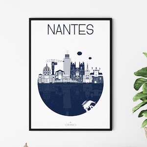 Nantes Travel Poster, The City
